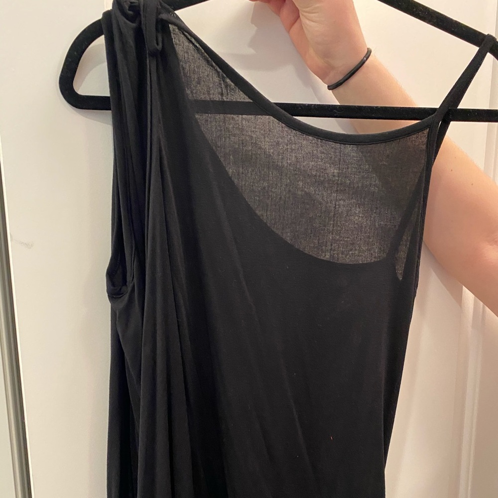Marcella Moda one sleeve top.